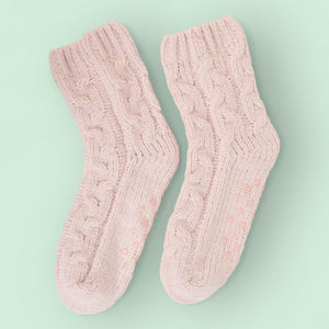 Chenille Comfy Socks for Women - Pink Quartz